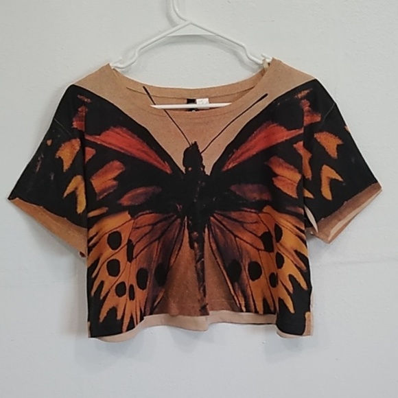 Divided Tops - Monach Butterfly Crop Top 🦋